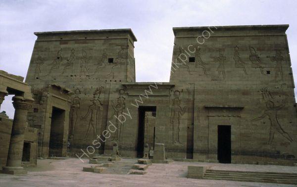 Pylon Entrance, Temple of Isis, Philae, Agilkia Island, Aswan